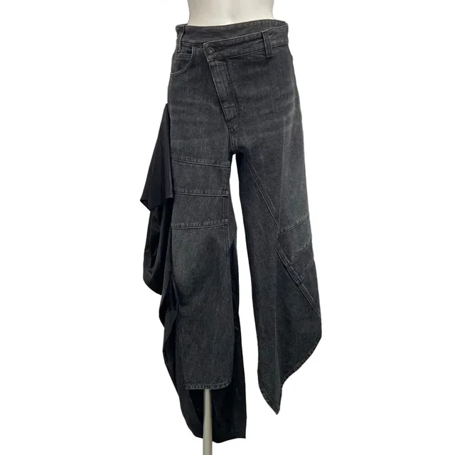 Loewe Jeans S Black Cotton Silk 36 in Black Silk from The Reluxe