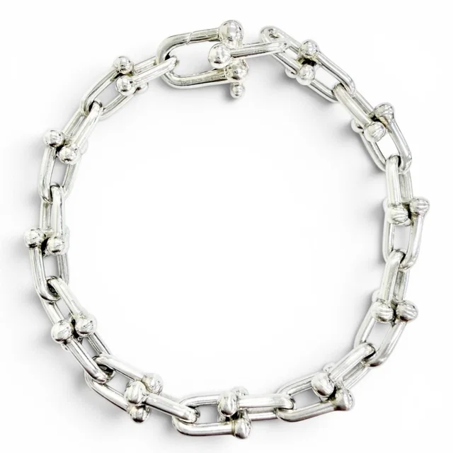 Tiffany & Co. HardWear Small Link Bracelet Silver in Silver from The Reluxe