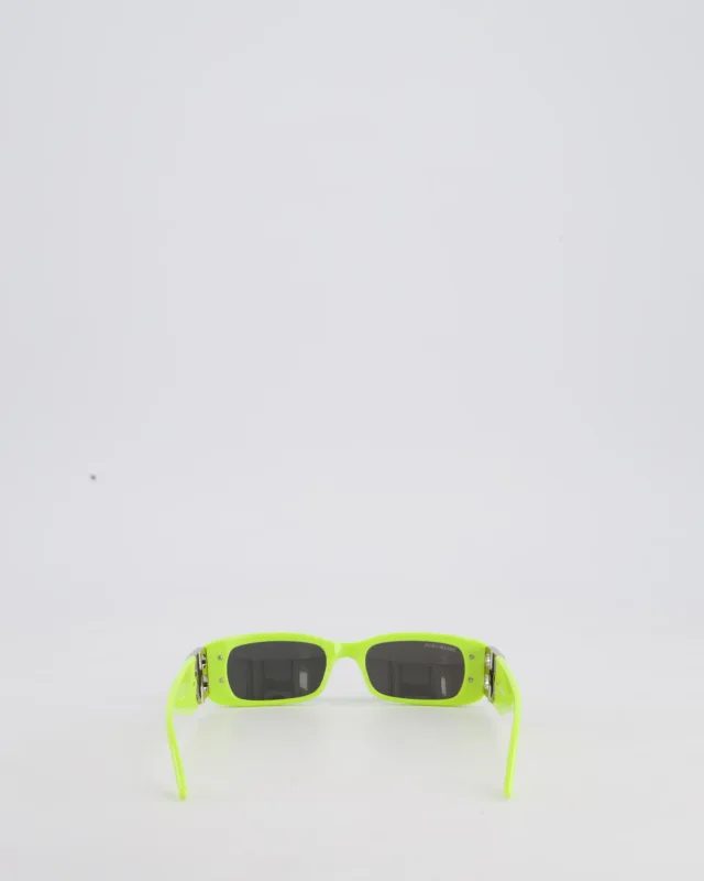 Balenciaga Neon Yellow Acetate Dynasty Sunglassess in Yellow from Sellier, photo 4 of 4