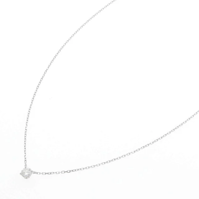 Cartier 1895 750 White Gold Diamond Necklace in White from LuxUness, photo 2 of 2
