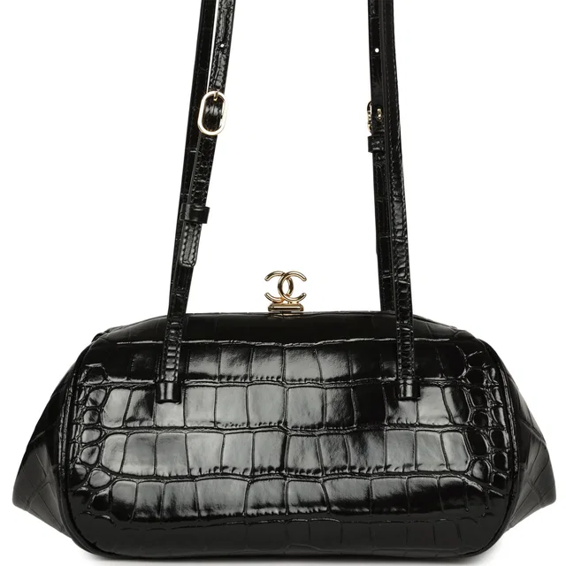 Chanel Clutch Bag in Black Calfskin from Madison Avenue Couture