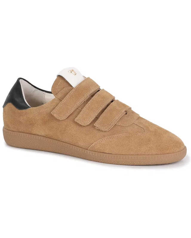 Tiffany & Fred Paris Suede Sneaker in https://asset2.ruecdn.com/images/sw/131123/1311231820_RLSW_beige.jpg, image 1 of 1 from Gilt