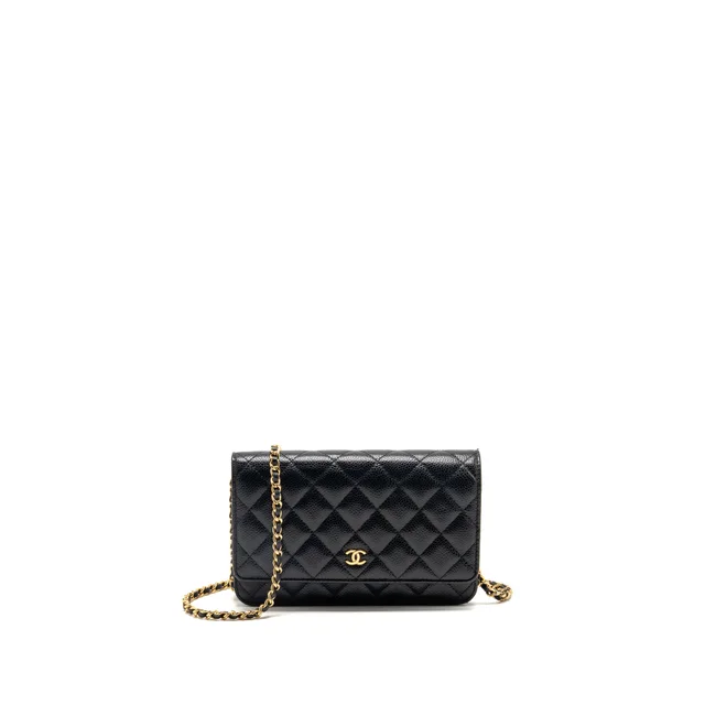 Chanel Classic wallet on Chain Caviar Black GHW in Black Caviar leather from EMIER