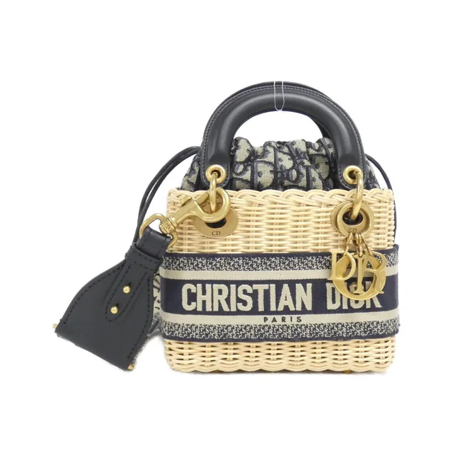 クリスチャンディオール DIOR OBLIQUE レディ ディオール ミニ M0505CMVO バッグ in M808/BLUE+MULTIC(ブルー+マルチ) / GOLD(ゴールド)金具 from KOMEHYO