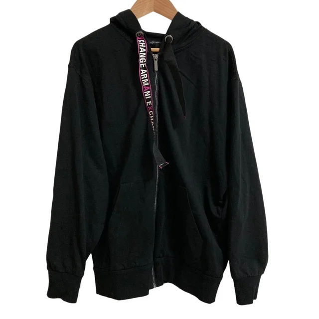 Giorgio Armani Exchange Cotton Zip Hoodie from LuxUness