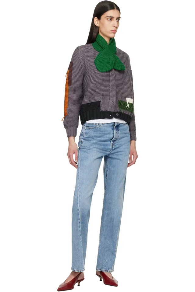 YMC Green Slot Scarf, photo 3 of 3 from SSENSE