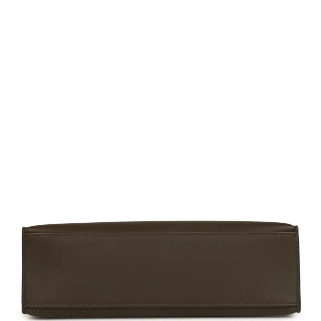Hermès Kelly Pochette Vert Loden Swift Permabrass Hardware in Green Swift leather from Madison Avenue Couture, photo 6 of 7