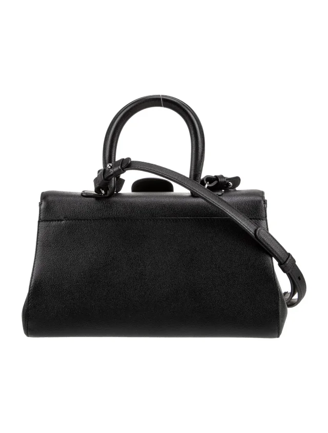 Delvaux Shoulder Bag handbags in Black Leather from The RealReal, photo 4 of 6