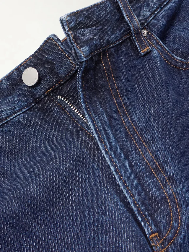 TOTEME Garderob high-rise slim-leg organic jeans in indigo 100% Cotton, photo 5 of 6 from NET-A-PORTER (Canada)