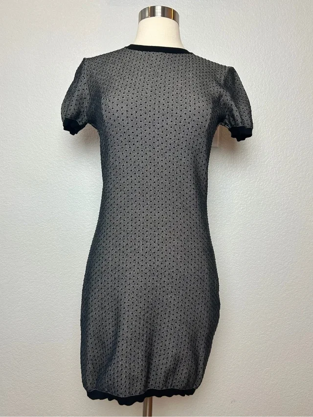REDValentino Sweaterdress Women's Size S Black Polka Dot Stretch Made In Italy in black|white from Poshmark