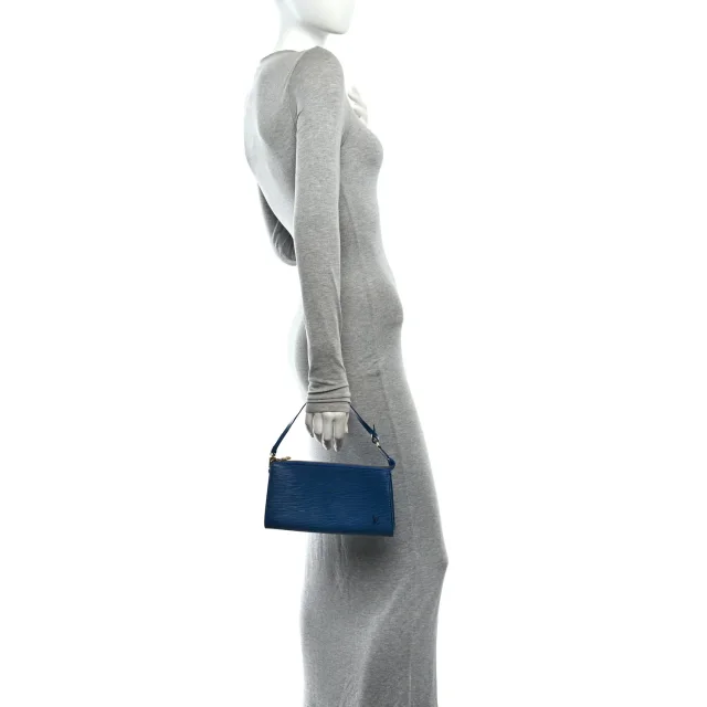 Louis Vuitton Epi Pochette Accessories 24 Myrtille in Leather from FASHIONPHILE, photo 2 of 10