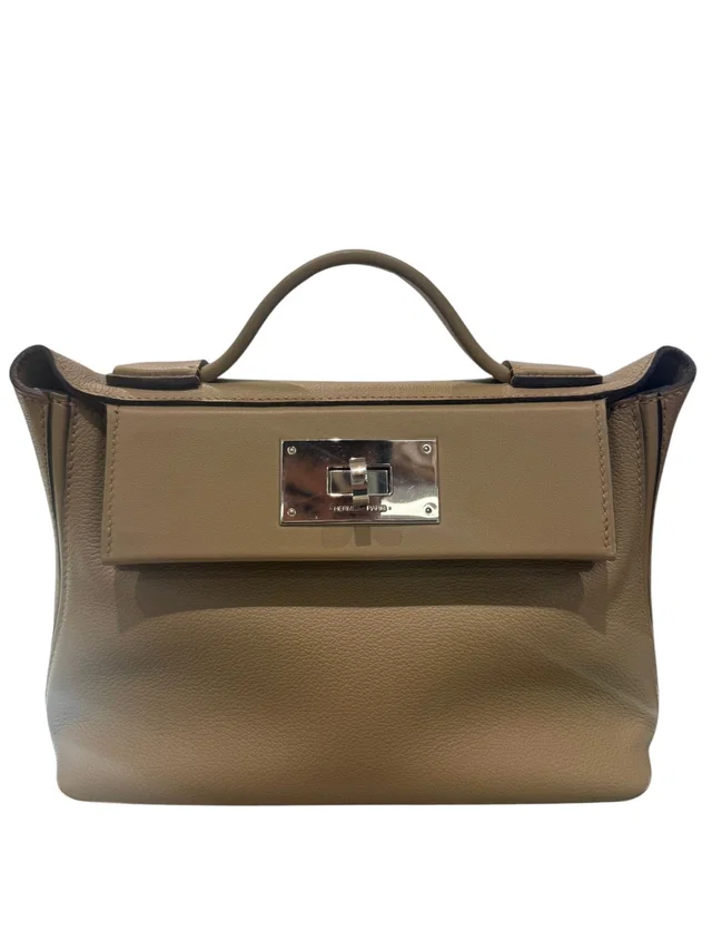 Hermès Mini 24/ with PHW - Full Set from Luxury Promise