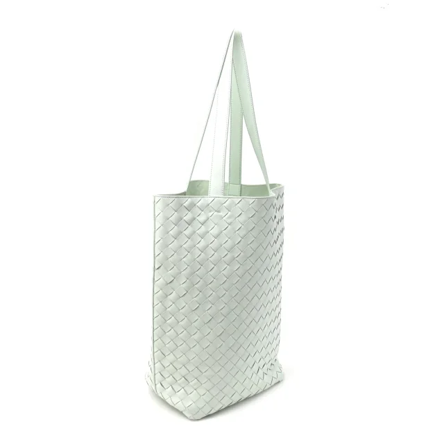 Bottega Veneta Intrecciato Small Tote Bag Glacier in Calfskin from FASHIONPHILE, photo 4 of 11