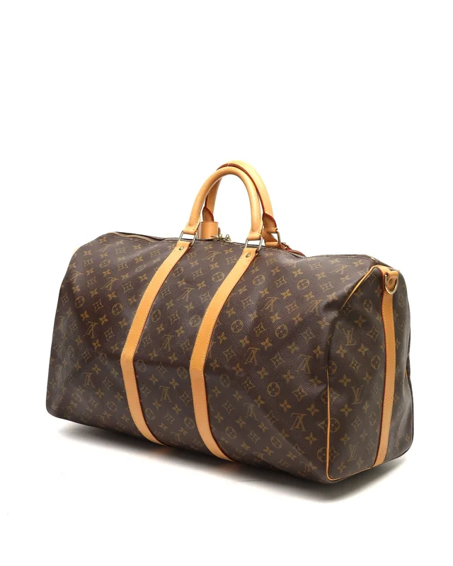 Louis Vuitton Monogram Keepall Bandoulière 55 Weekend Bag in Coated canvas from A Retro Tale, photo 3 of 11