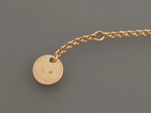 Hermès 18K Rose Gold Kelly Clochette Bracelet in Pink from Ann's Fabulous Finds, photo 4 of 6