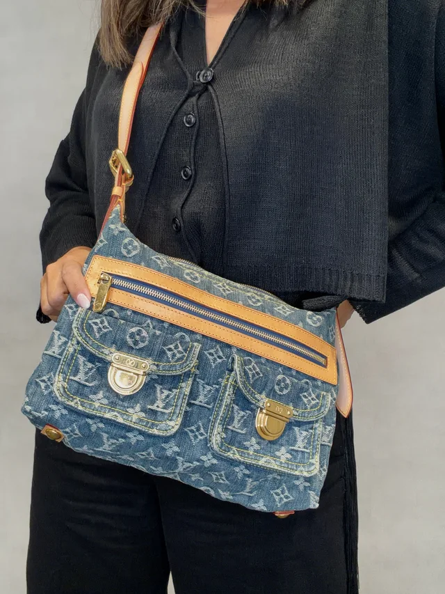 Louis Vuitton Monogram Denim Baggy PM 2Way Bag Shoulder Bag in Denim from Season 2 Consign