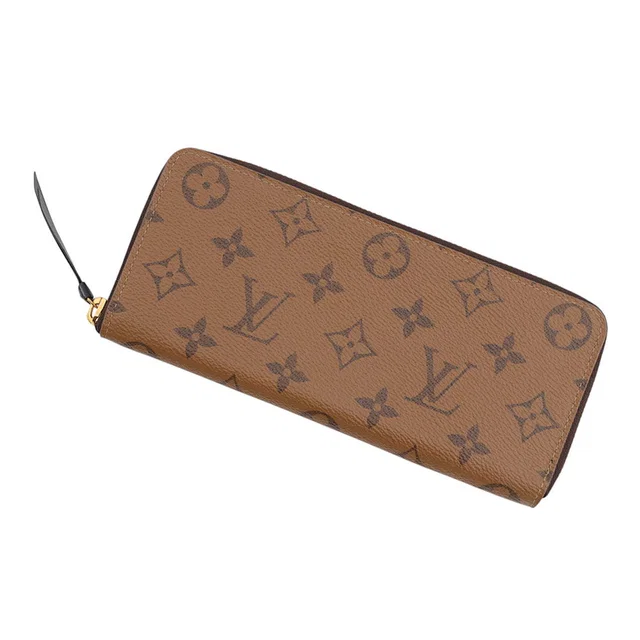 Louis Vuitton Portefeuille Clemence NoirM82336 Monogram Reverse Canvas in Clemence leather from GALLERY RARE