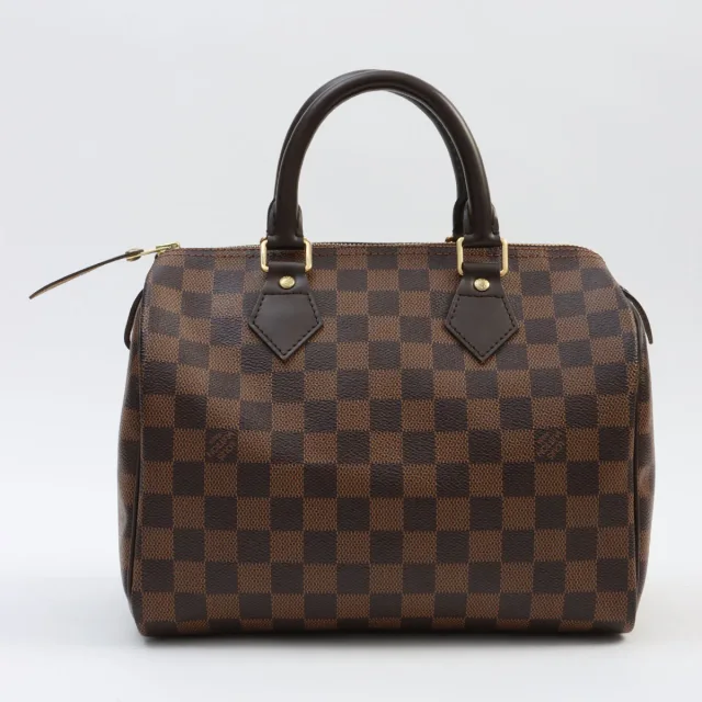 Louis Vuitton 2014年製 キャンバスダミエスピーディ25 ブラウン from VINTAGE QOO TOKYO, photo 2 of 7