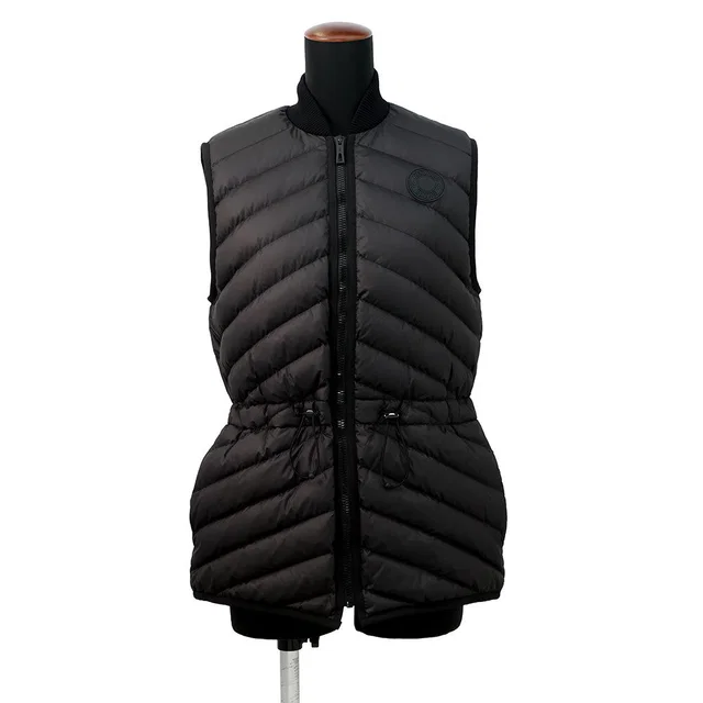 Hermès Crude cell down vest with patches Size 34 Black3H0156DA Polyester100% from GALLERY RARE