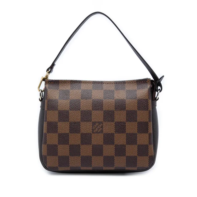 Brown Louis Vuitton Damier Ebene Trousse Pochette Handbag in Brown Canvas from Designer Revival, photo 1 of 1