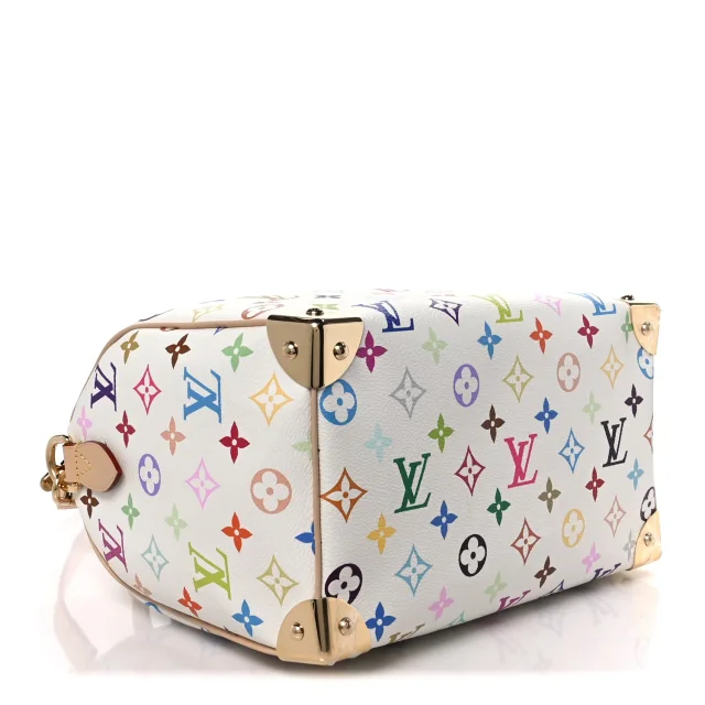 LV X TM Monogram Multicolor Speedy Bandouliere 25 White in White Coated canvas from FASHIONPHILE, photo 4 of 10