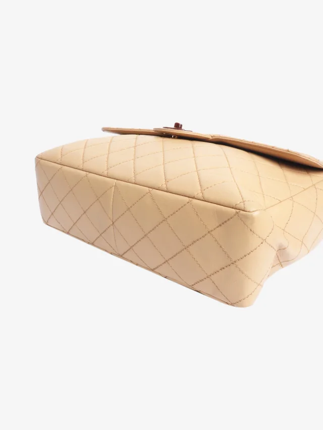 Chanel vintage 2000 lambskin flap bag in Beige Lambskin from Sign of the Times, photo 5 of 8