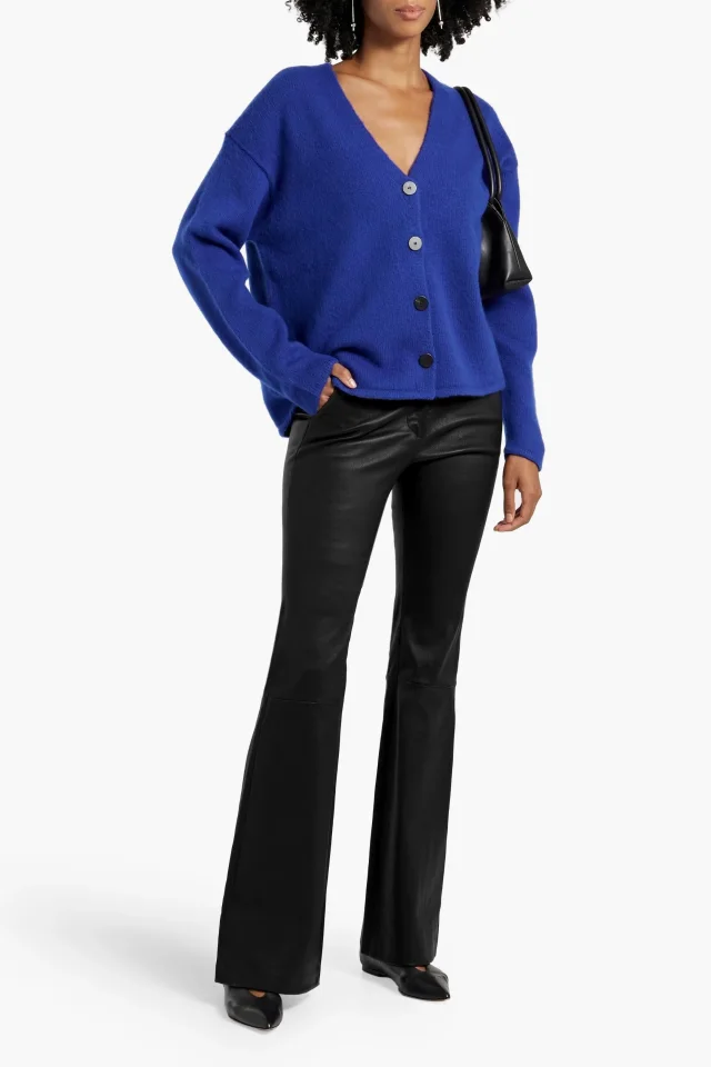 Theory Leather Flared Pants, photo 2 of 4 from THE OUTNET