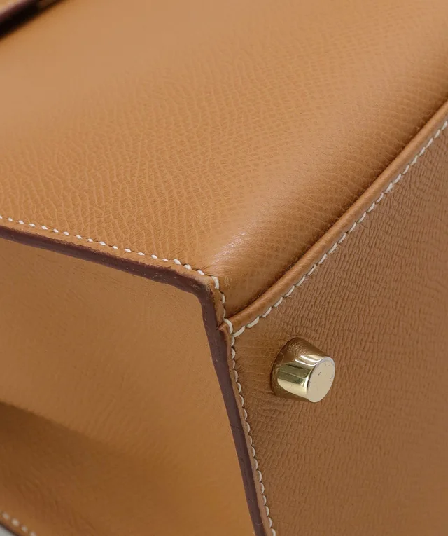 Hermès Kelly 28 Gold/ GHW Cochevel in Gold Leather from Luxury Promise, photo 7 of 14