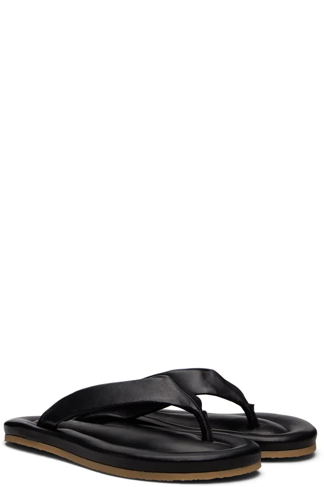 BY FAR Black Dasha 2.0 Flip-Flops, photo 4 of 5 from SSENSE