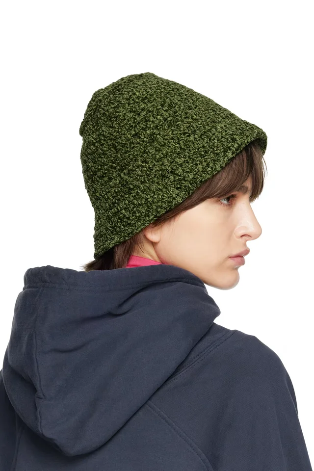 BY FAR Green Robbie Bucket Hat, photo 2 of 2 from SSENSE