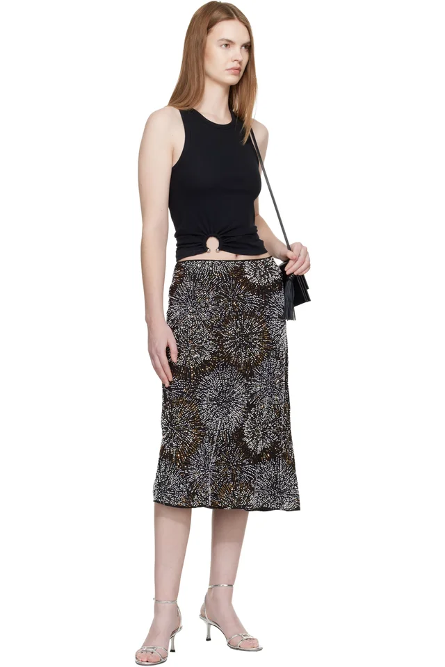 Rabanne Black Signature Piercing Tank Top, photo 4 of 4 from SSENSE