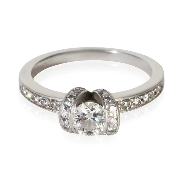 Tiffany & Co. 0.42 Ct Round Brilliant Diamond Ribbon Engagement Ring 950 from HEWI