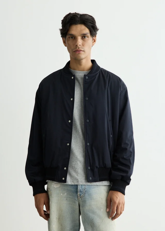 Maison Kitsune Light Teddy Blouson Jacket in Blue from Incu, photo 1 of 1