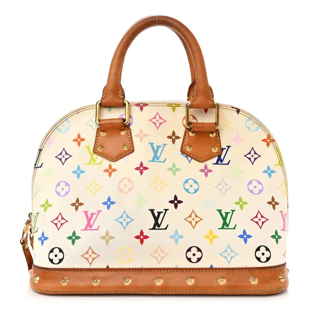 Louis Vuitton Alma PM Monogram Multicolor Coated Canvas Bag - White in White Coated canvas from H&T