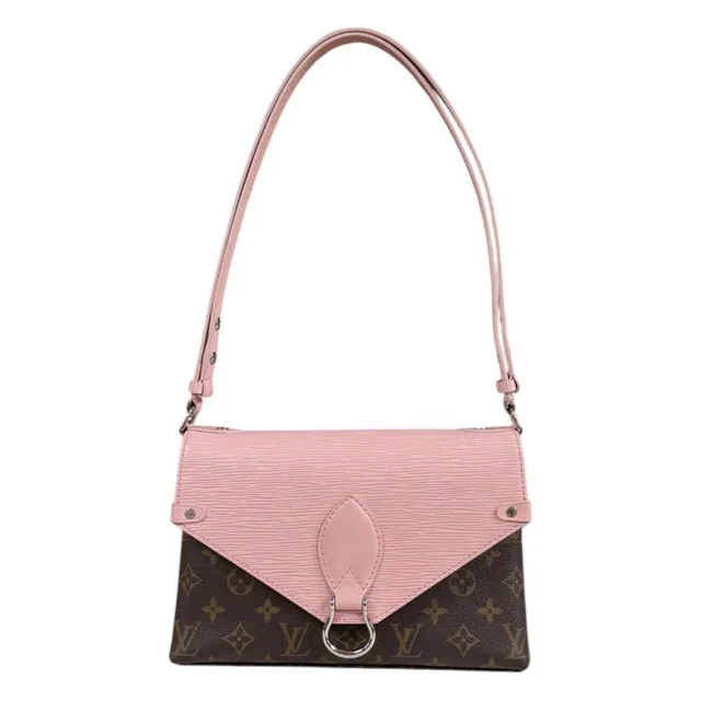 Louis Vuitton Saint Michel Monogram Shoulder Bag Canvas Brown Vintage in Brown Canvas from The Reluxe