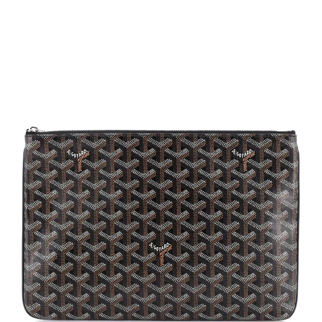 Goyard Senat Zip Pouch Coated Canvas MM in black Coated canvas from Rebag, photo 1 of 1