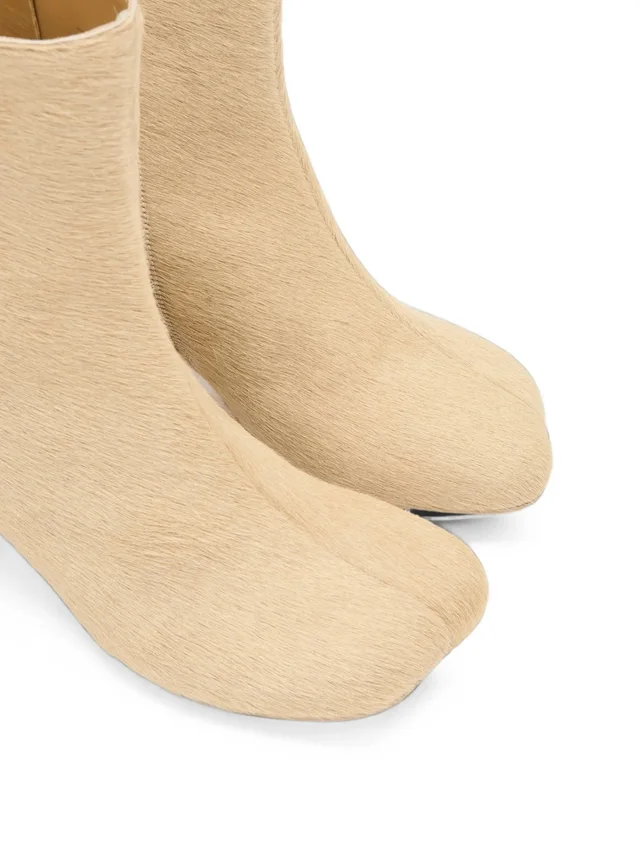 Mm6 Maison Margiela Calf Hair Block Heel Boots, photo 4 of 6 from SENSER
