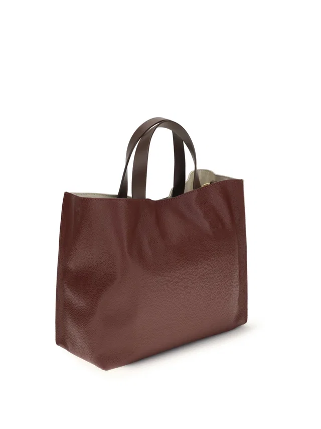 Marni Museo Tote Bag — Red Calf Leather in Red Calfskin from HEWI