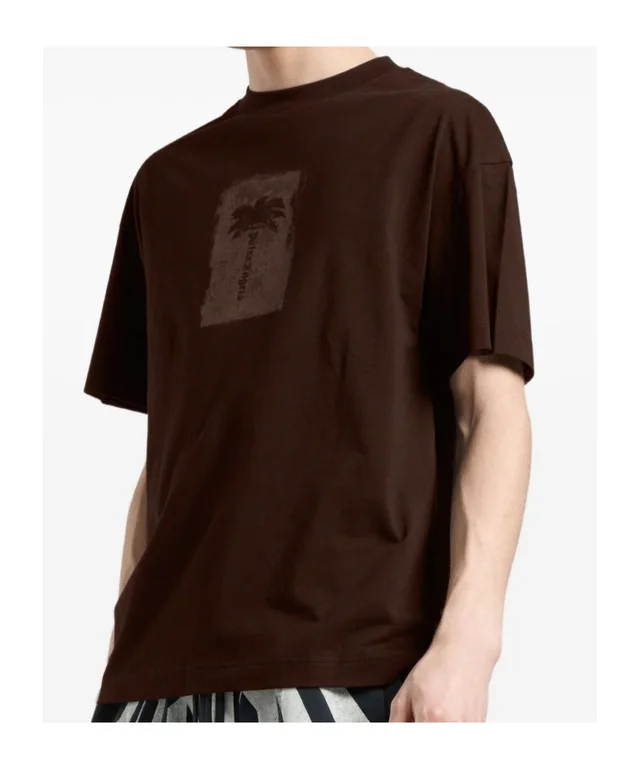 Palm Angels Brushed Palm Tree T-Shirt, photo 3 of 4 from SENSER