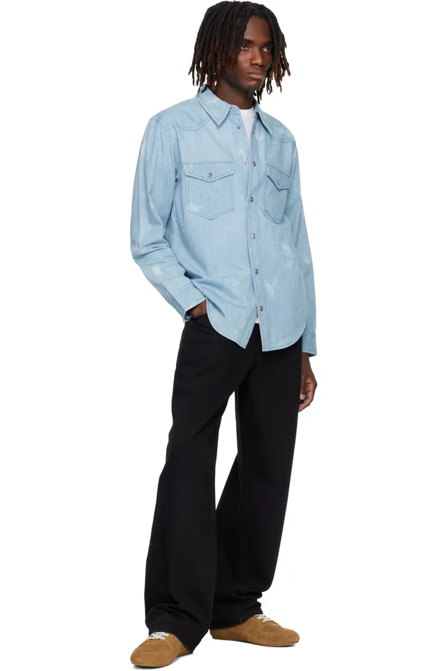 Isabel Marant Blue Tasco Shirt, photo 4 of 4 from SSENSE