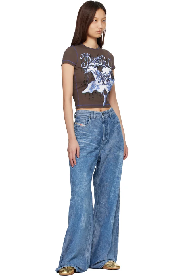 Diesel Blue 1996 D-Sire Relaxed Low Waist Jeans, photo 4 of 4 from SSENSE