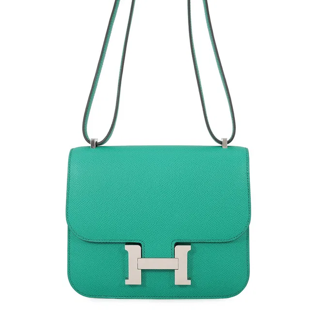Hermès Constance3 Miroir Vert Jade Epsom Size Mini in Green Epsom leather from GALLERY RARE