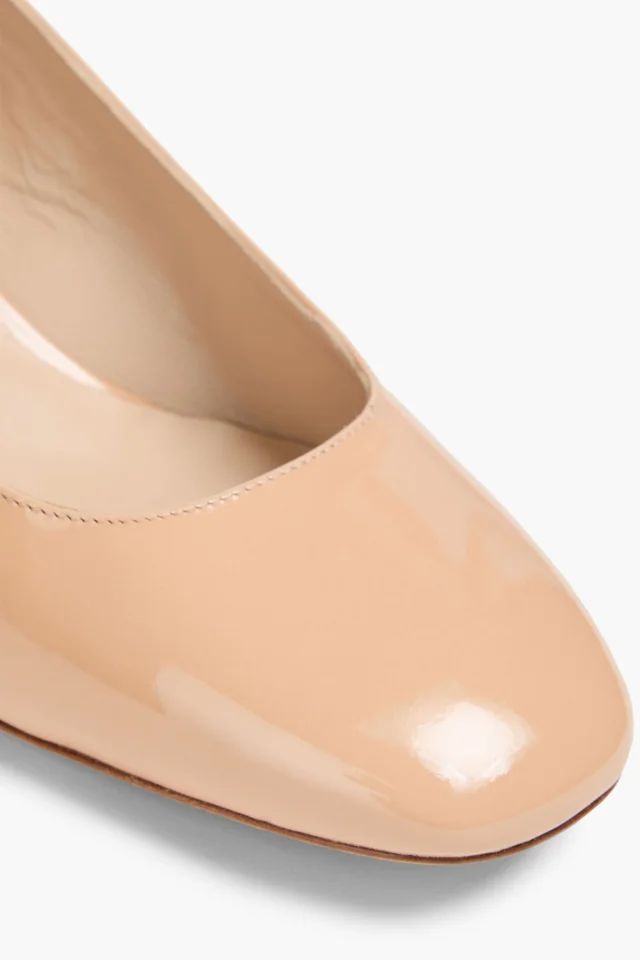 Stuart Weitzman Jane patent-leather pumps in Beige, photo 4 of 4 from THE OUTNET