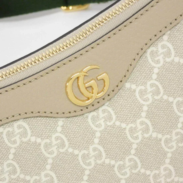 Gucci Ophidia GG Supreme Canvas Shoulder Bag in Beige Canvas from LuxUness, photo 5 of 6