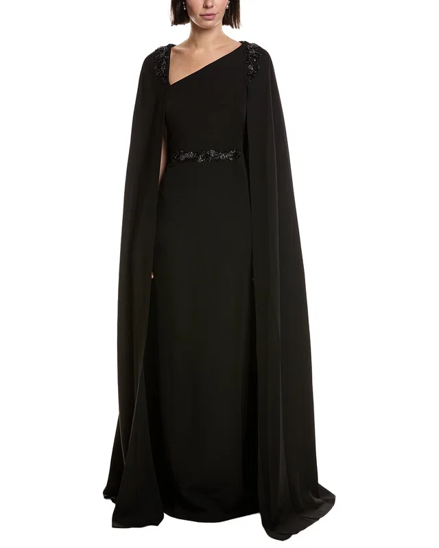 Marchesa Notte Stretch Crepe Gown, image 1 of 1 from Rue La La
