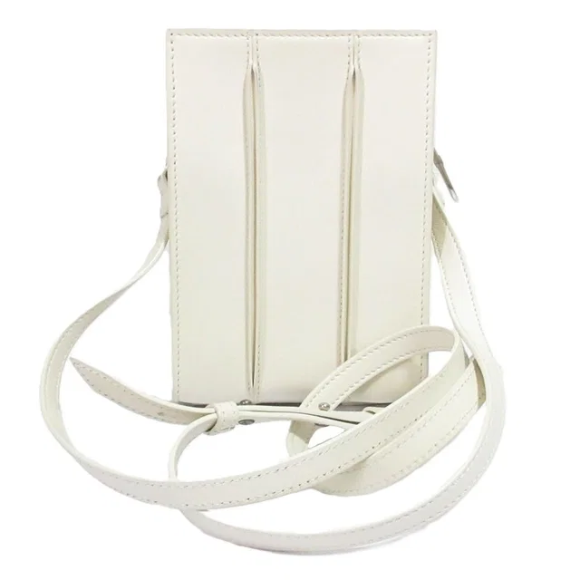 Max Mara Whitney Nano Leather Shoulder Bag Ivory in White Leather from The Reluxe