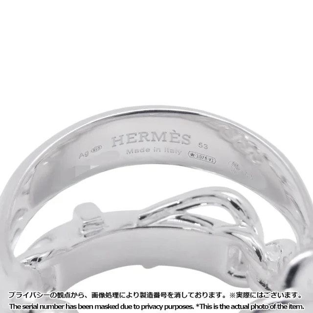 Hermès BoucleSellier Inflexible Ring Size 53/#13 SV925 from GALLERY RARE, photo 7 of 8