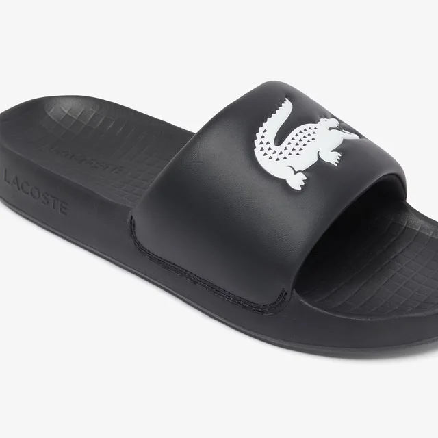 Lacoste Men's Serve Slide 1.0 in Black & White, photo 6 of 7 from Lacoste