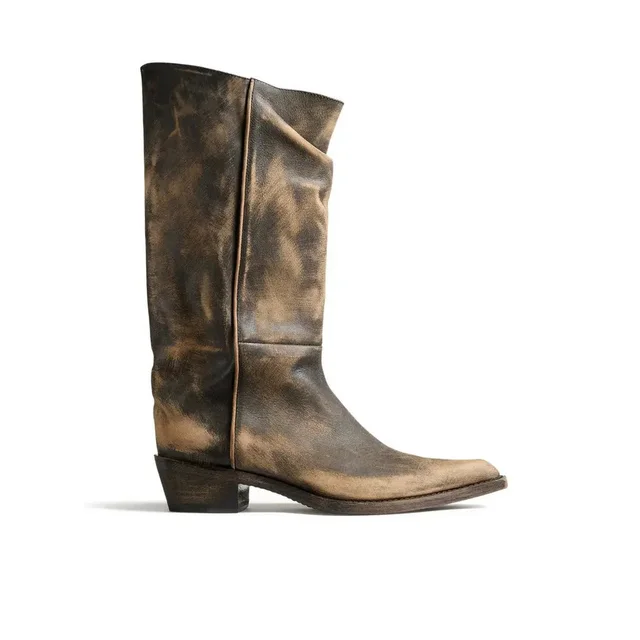 Khaite Clive $1680 Vintage Black Leather Boots New And Authe, Women's (Size 7) in multicolor Leather from Grailed