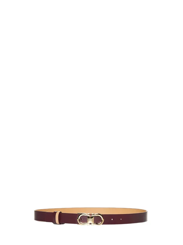 Ferragamo Reversible Gancini Leather Belt — Beige Calf in Beige Leather from HEWI, photo 3 of 3
